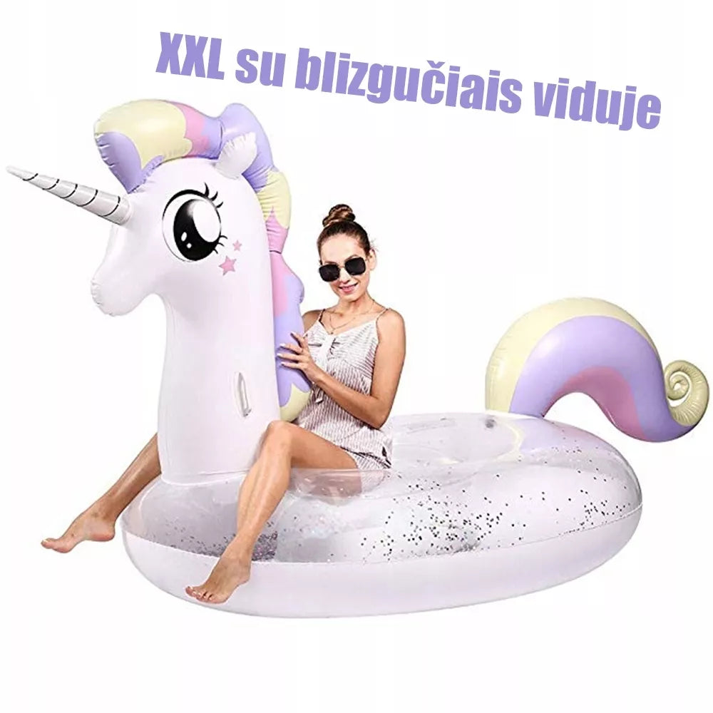 XXL Plovací vor "Jednorožec"