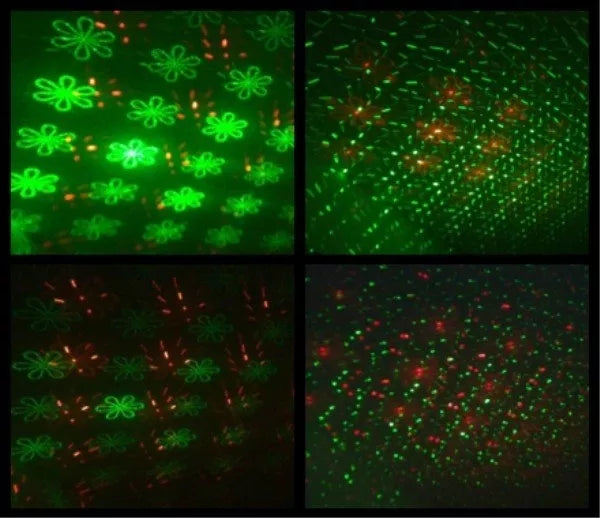 Zelený + červený laserový projektor laser