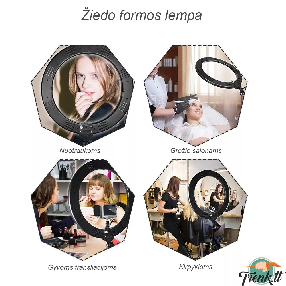 Kruhové světlo na focení a make-up, 24W
